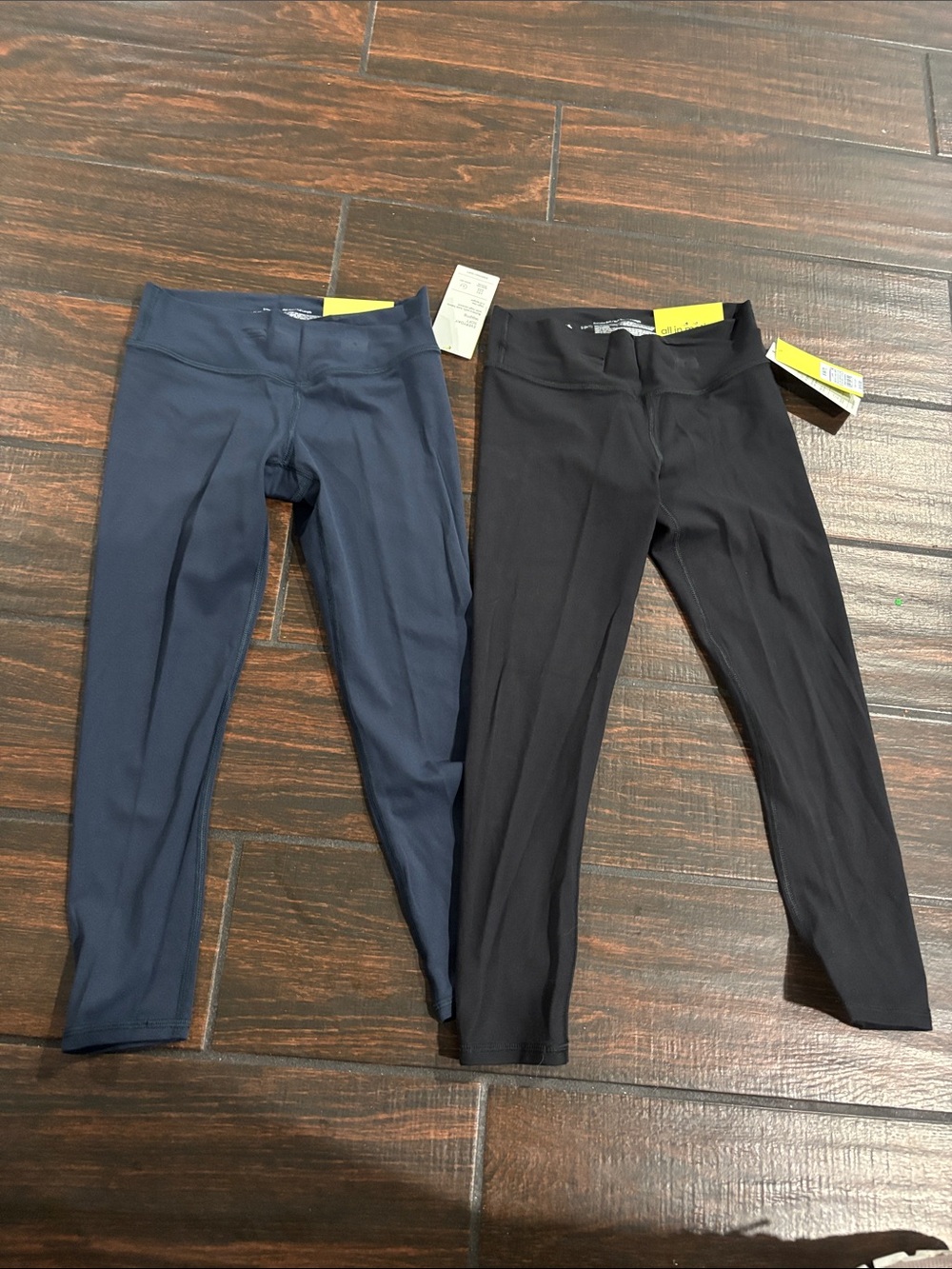 all in motion Girls' Navy and Black Active Leggings